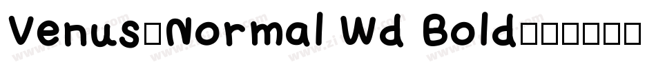 Venus-Normal Wd Bold字体转换